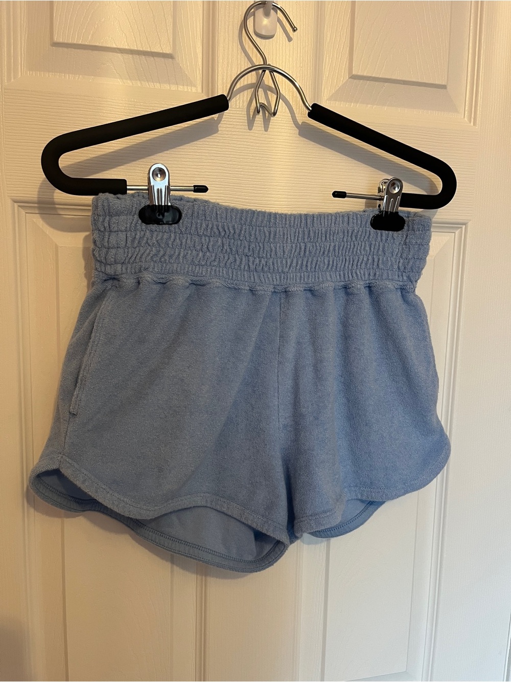 Abercrombie & Fitch Light Blue Terry Lounge Shorts